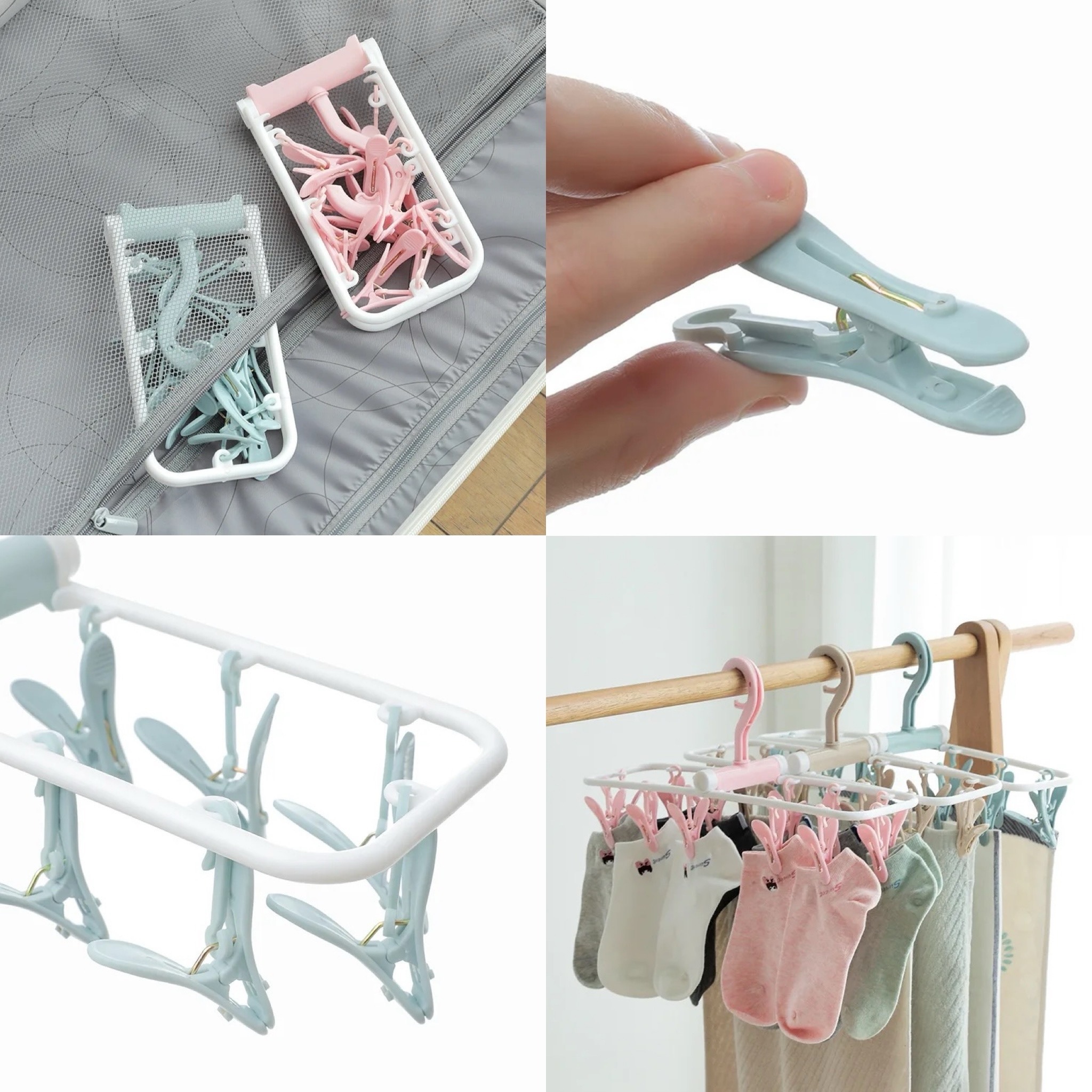 RECTANGULAR FOLDABLE LAUNDRY HOOK