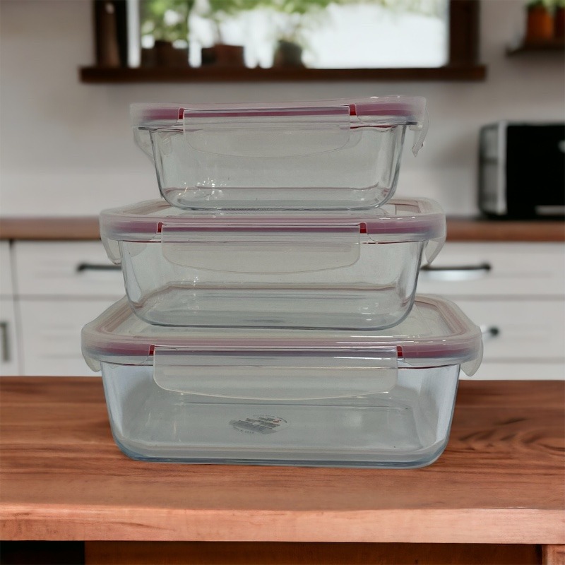 GLASS FOOD CONTAINERS