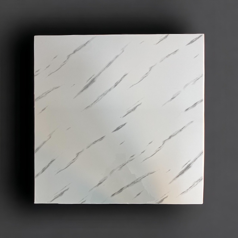 SILVER LINING WHITE MARBLE WALLPAPER